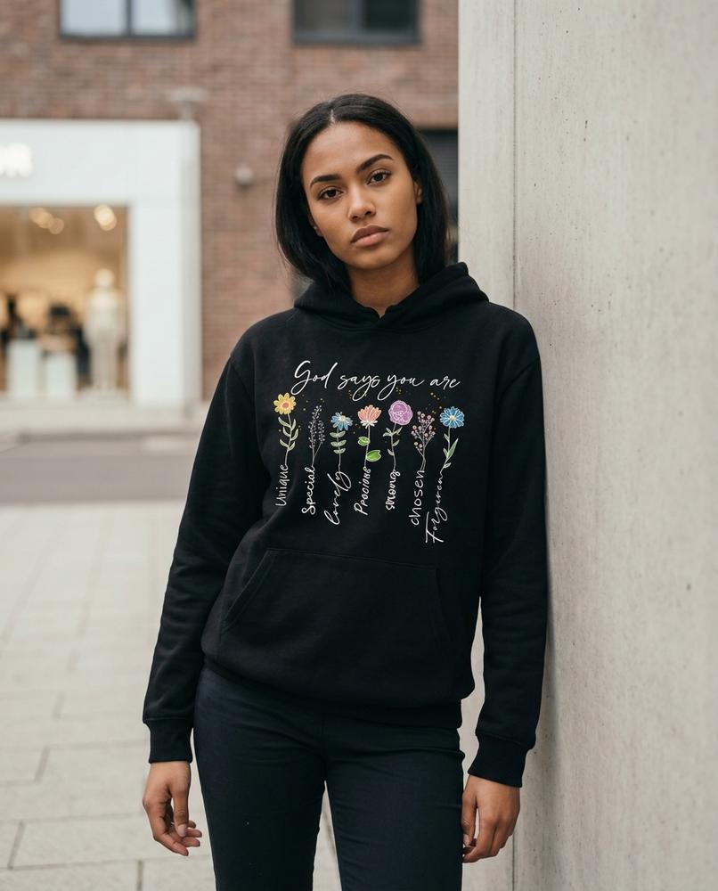 Statement Street - Lyrel | Bedruckter Langärmliger Hoodie Damen