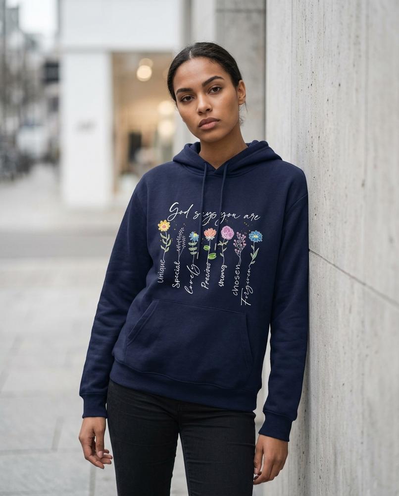 Statement Street - Lyrel | Bedruckter Langärmliger Hoodie Damen