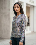 Statement Street - Taser | Mehrfarbiges Langärmliges Shirt Damen