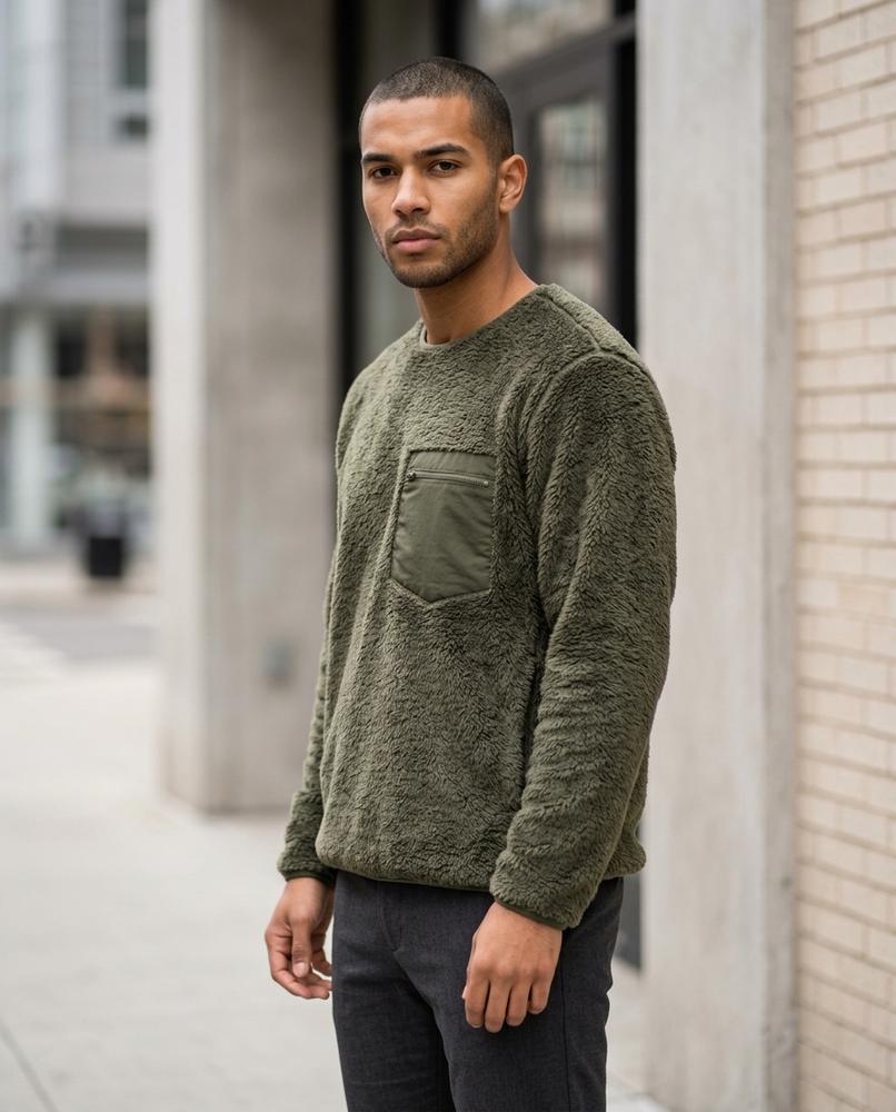 Statement Street - Tisen | Hochflorig Rundhals Pullover Unisex