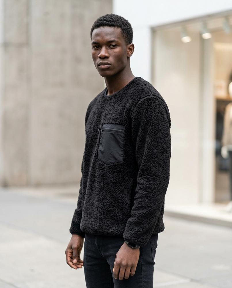 Statement Street - Tisen | Hochflorig Rundhals Pullover Unisex