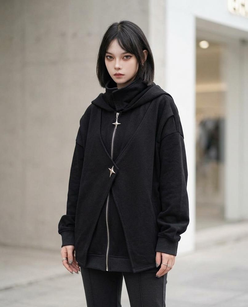 Statement Street - Lyran | Asymmetrisch Oversize Hoodie Unisex