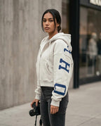 Statement Street - Eltor | Kurzgeschnittener Bedruckter Hoodie Damen