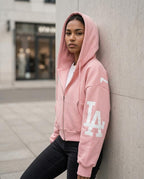 Statement Street - Eltor | Kurzgeschnittener Bedruckter Hoodie Damen