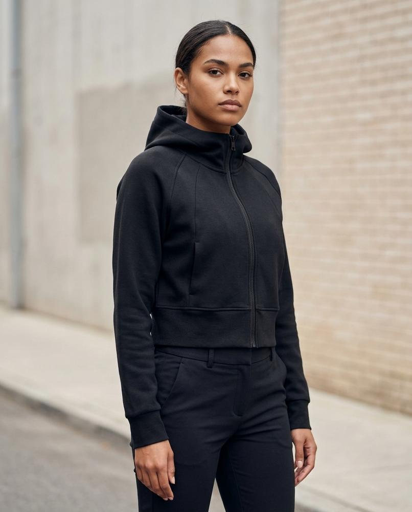 Statement Street - Ramer | Kurzgeschnittener Glatter Hoodie Damen
