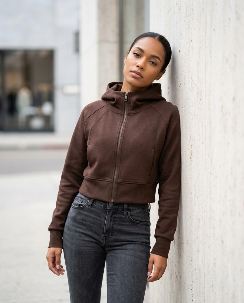 Statement Street - Ramer | Kurzgeschnittener Glatter Hoodie Damen