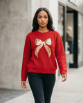 Statement Street - Ellin | Paillettenbesetzter Strick Pullover Damen