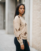 Statement Street - Viren | Paillettenbesetztes Langarm Sweatshirt Damen