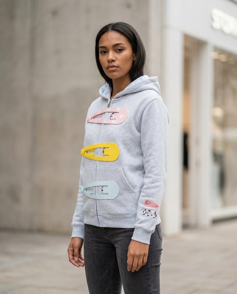 Statement Street - Loron | Applizierter Gefütterter Hoodie Unisex
