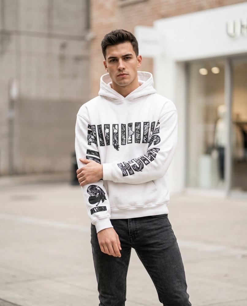 Statement Street - Colar | Bedruckt Langärmlig Hoodie Unisex