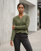 Statement Street - Raver | Gekerbt Strukturiert Pullover Damen
