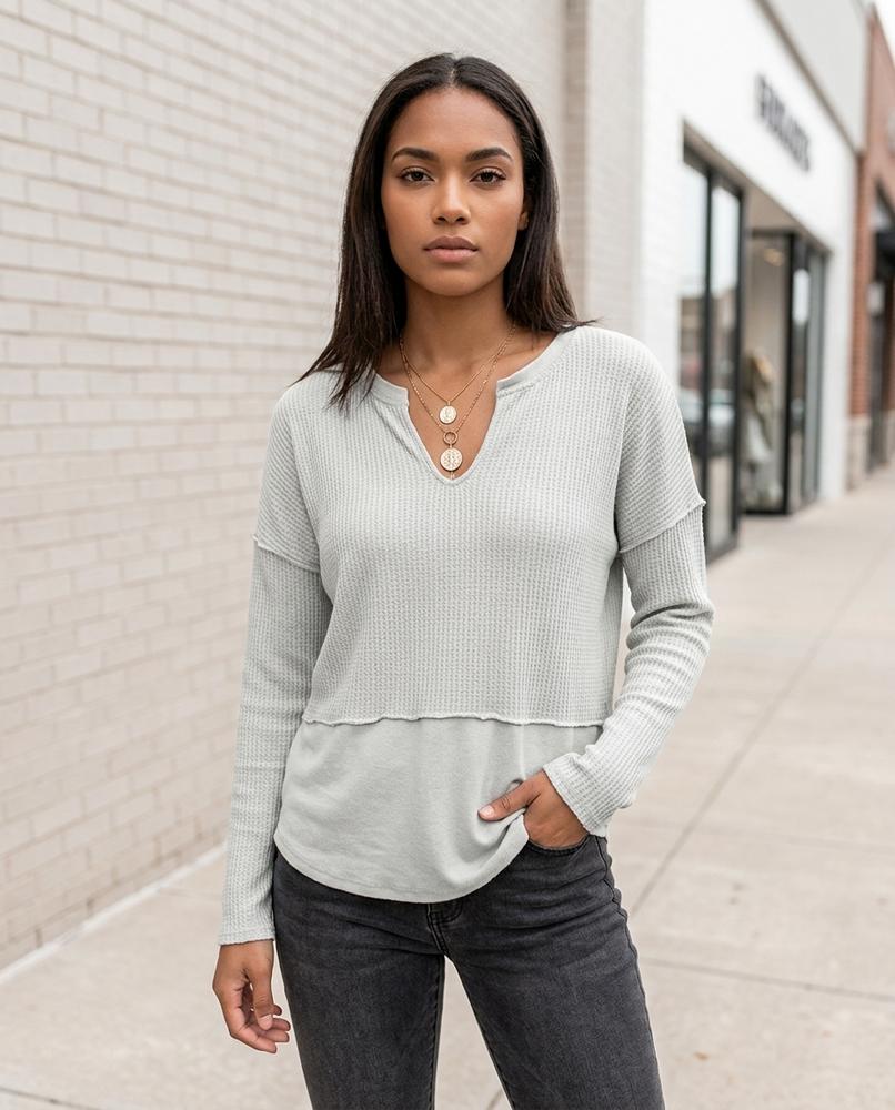 Statement Street - Raver | Gekerbt Strukturiert Pullover Damen