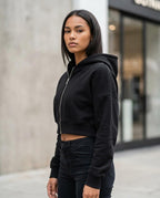 Statement Street - Elron | Kurzer Langärmliger Hoodie Damen
