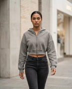 Statement Street - Elron | Kurzer Langärmliger Hoodie Damen