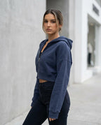 Statement Street - Elron | Kurzer Langärmliger Hoodie Damen