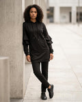 Statement Street - Lyram | Gerüscht Langärmlig Hoodie Damen