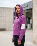Statement Street - Setal | Zweifarbiger Hochschließender Hoodie Damen