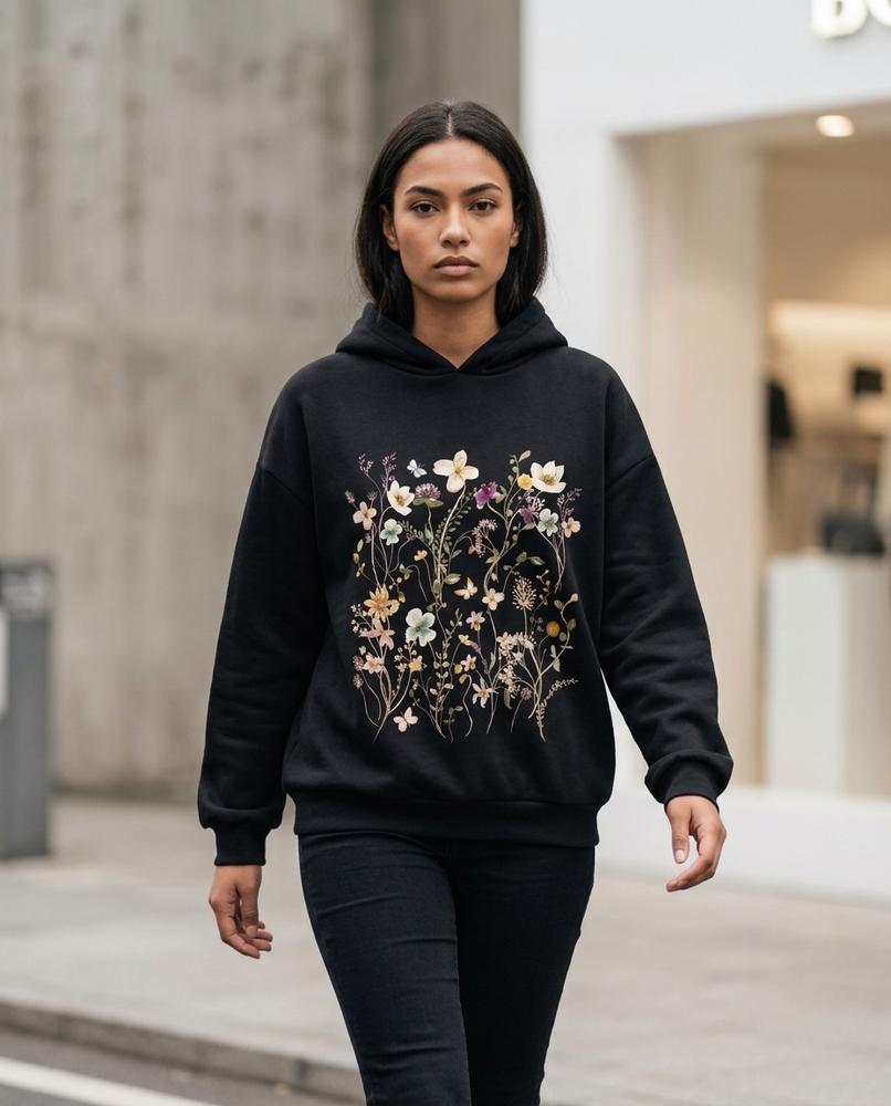 Statement Street - Risil | Bedruckt Langärmlig Hoodie Damen