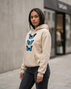 Statement Street - Coral | Langärmliger Bedruckter Hoodie Damen