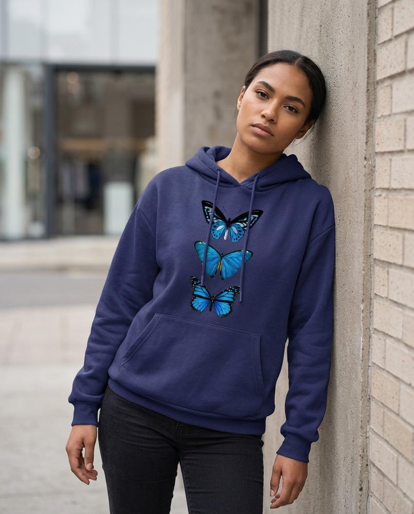 Statement Street - Coral | Langärmliger Bedruckter Hoodie Damen