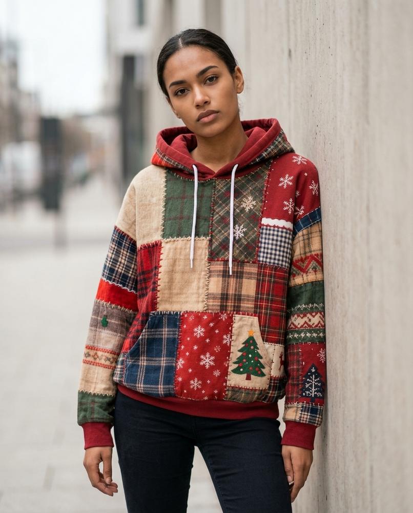 Statement Street - Rosil | Gepatcht Langärmlig Hoodie Damen