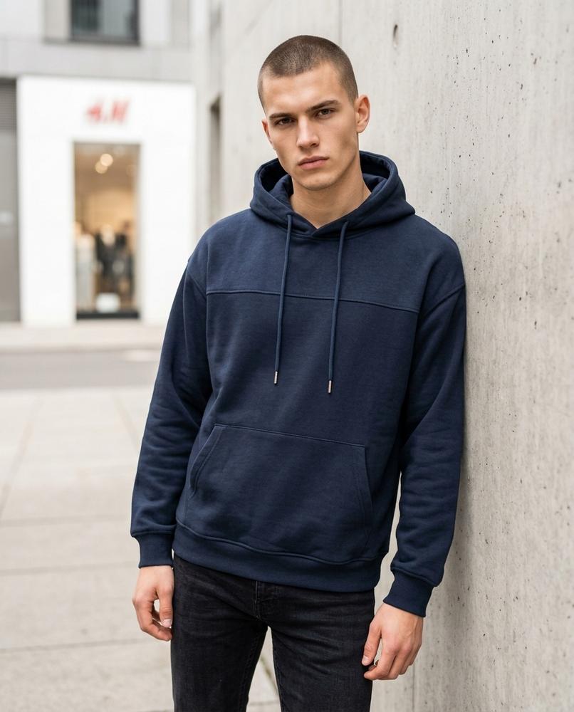 Statement Street - Veral | Langärmeliger Unifarbener Hoodie Unisex