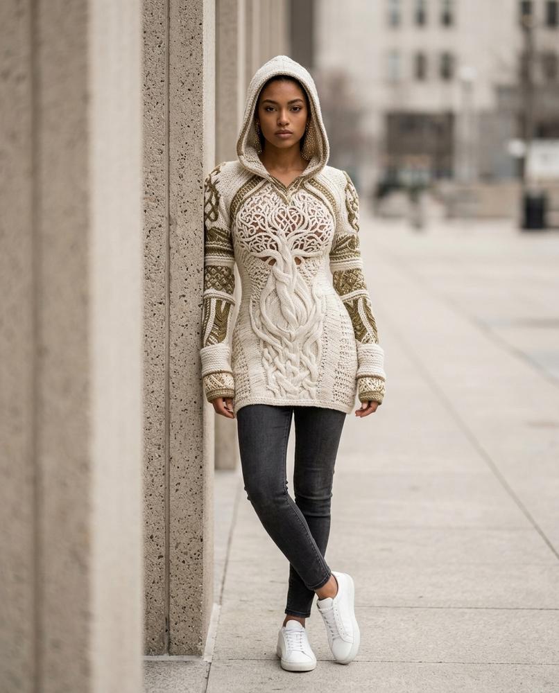 Statement Street - Eltal | Strukturiert Tailliert Kleid Damen