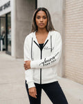 Statement Street - Rolen | Strukturiert Bedruckter Langärmliger Hoodie Damen