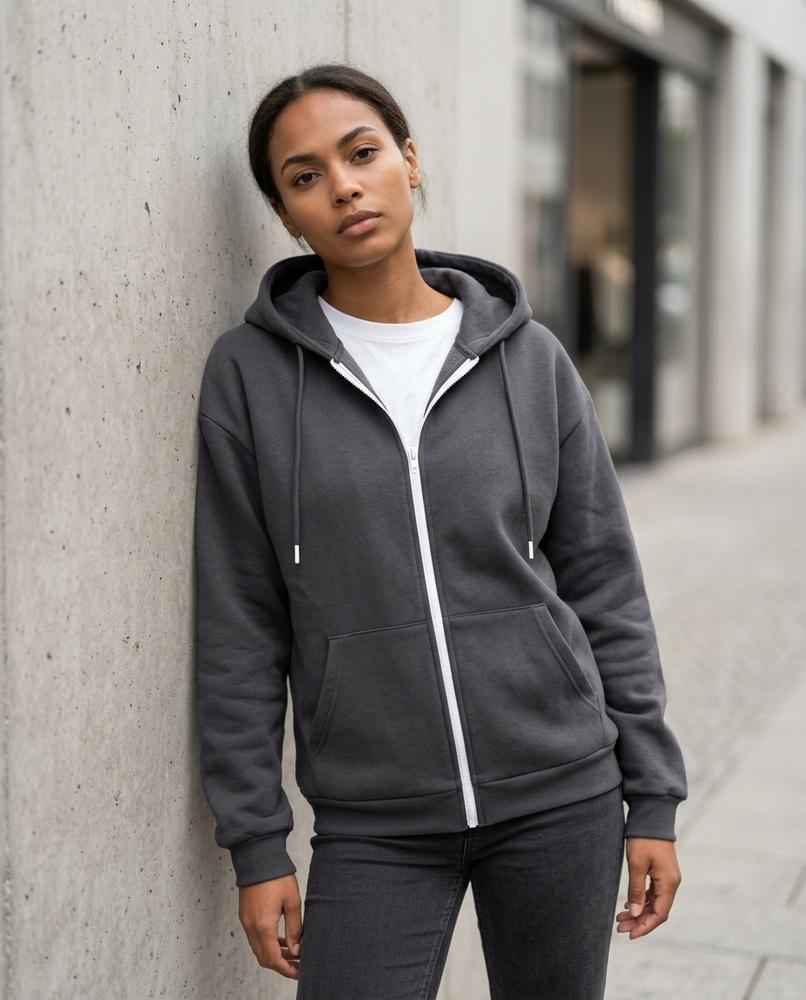 Statement Street - Caran | Gefütterter Reißverschluss Hoodie Unisex