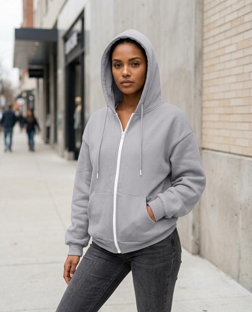 Statement Street - Caran | Gefütterter Reißverschluss Hoodie Unisex