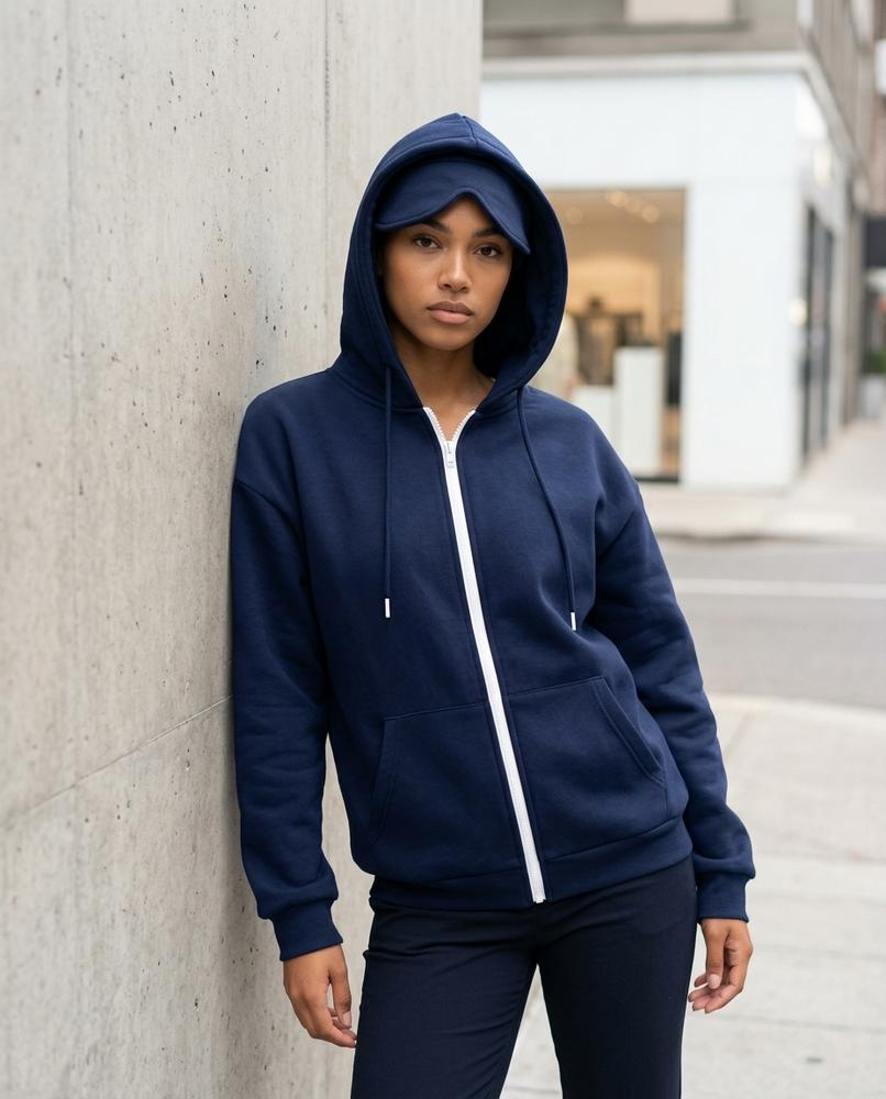 Statement Street - Caran | Gefütterter Reißverschluss Hoodie Unisex