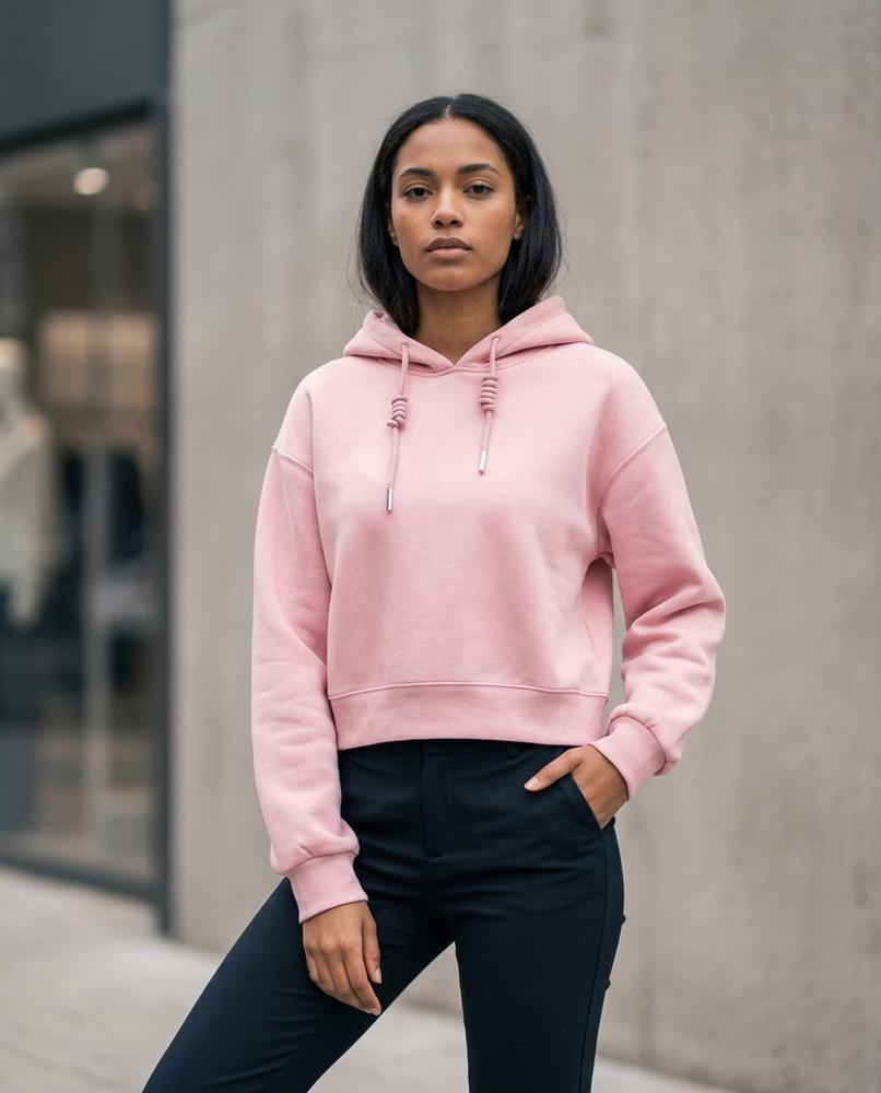 Statement Street - Coser | Verkürzter Weitärmliger Hoodie Damen