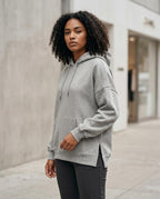 Statement Street - Saver | Überschnittener Seitlich Geschlitzter Hoodie Damen
