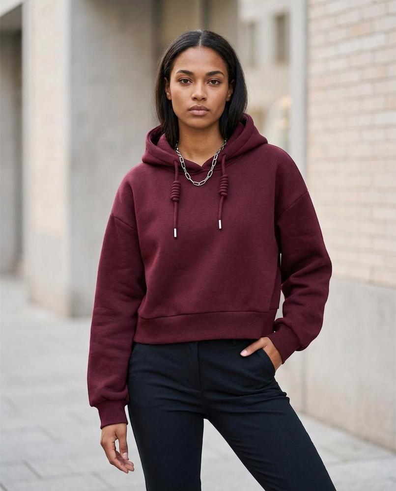 Statement Street - Coser | Verkürzter Weitärmliger Hoodie Damen