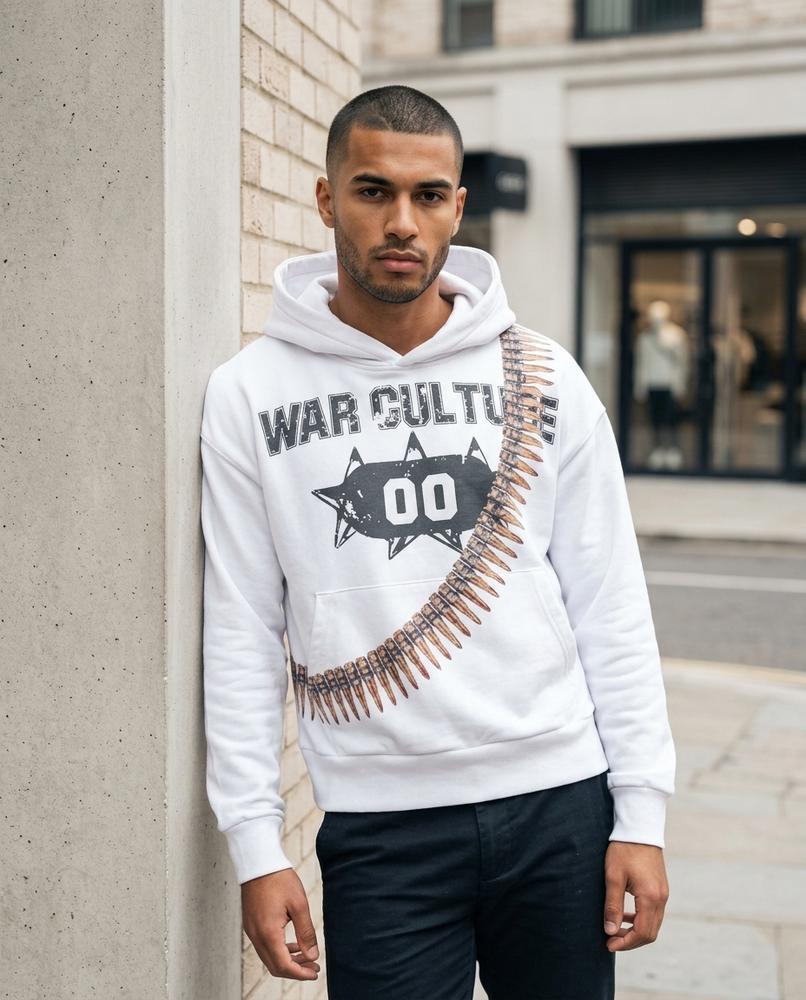Statement Street - Ralor | Kurzgeschnittener Bedruckter Hoodie Damen