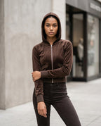 Statement Street - Camar | Samtiger Taillierter Hoodie Damen