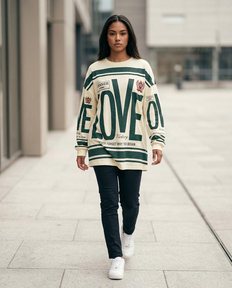 Statement Street - Timar | Oversized Bedruckt Sweatshirt Unisex