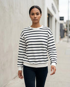 Statement Street - Rasil | Gestreift Langärmlig Sweatshirt Damen