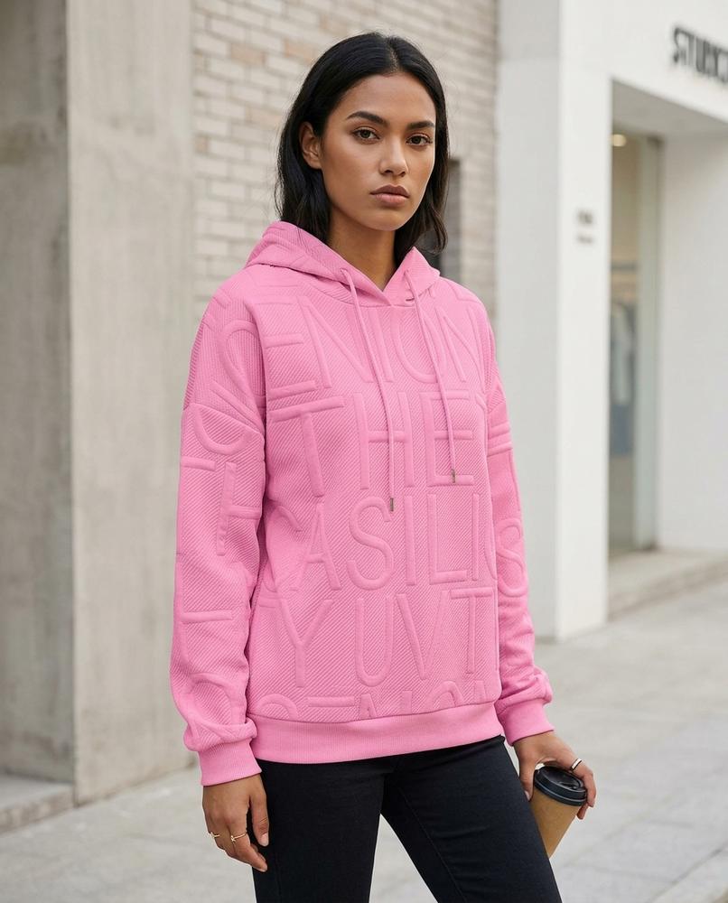 Statement Street - Rarev | Geprägt Strukturiert Hoodie Damen