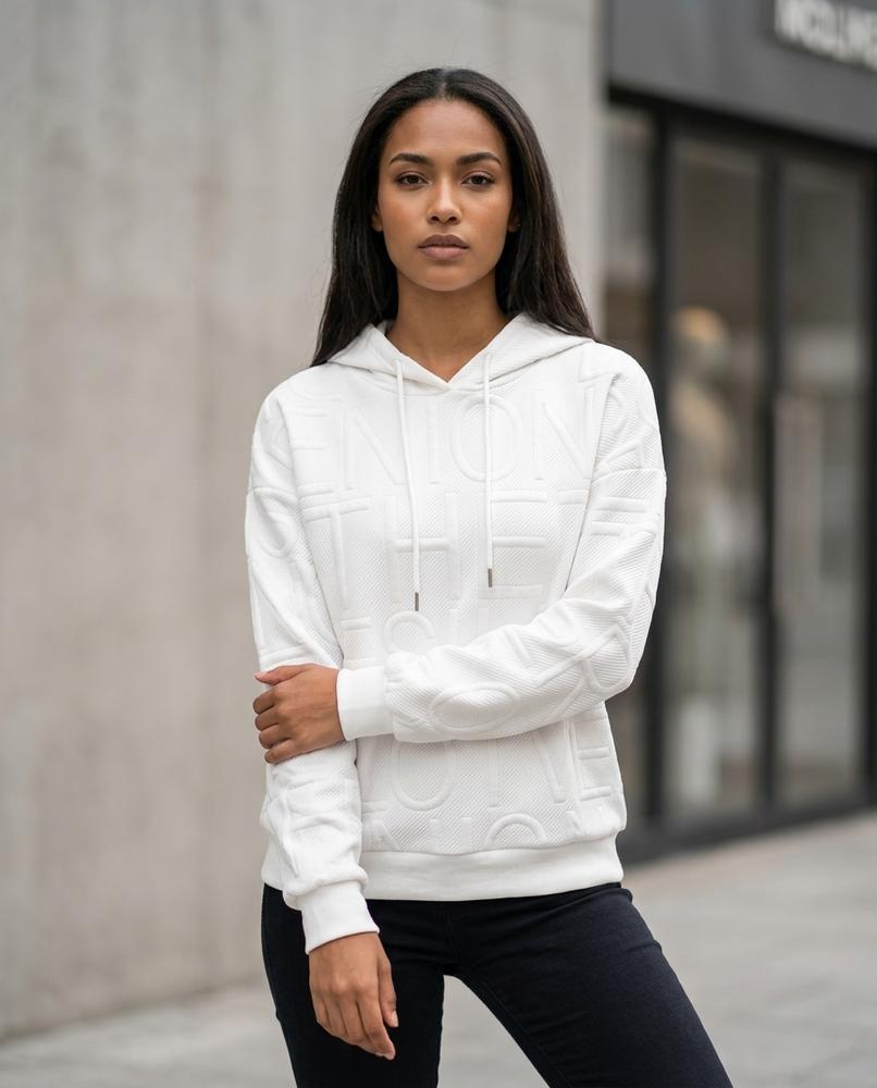 Statement Street - Rarev | Geprägt Strukturiert Hoodie Damen
