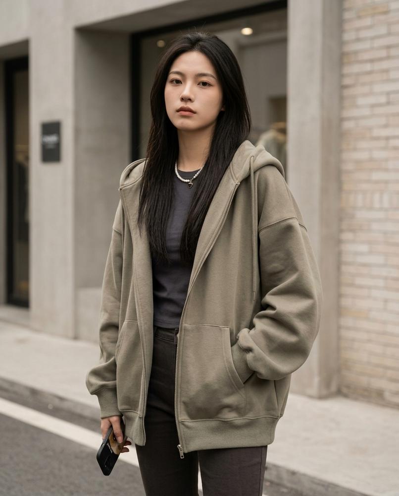 Statement Street - Lovel | Lockerer Gefütterter Hoodie Damen