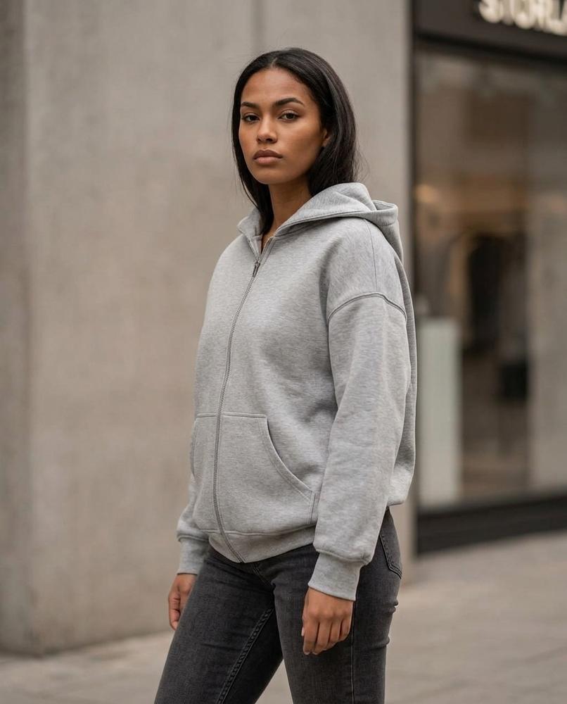 Statement Street - Laral | Unifarben Weit Geschnitten Hoodie Unisex
