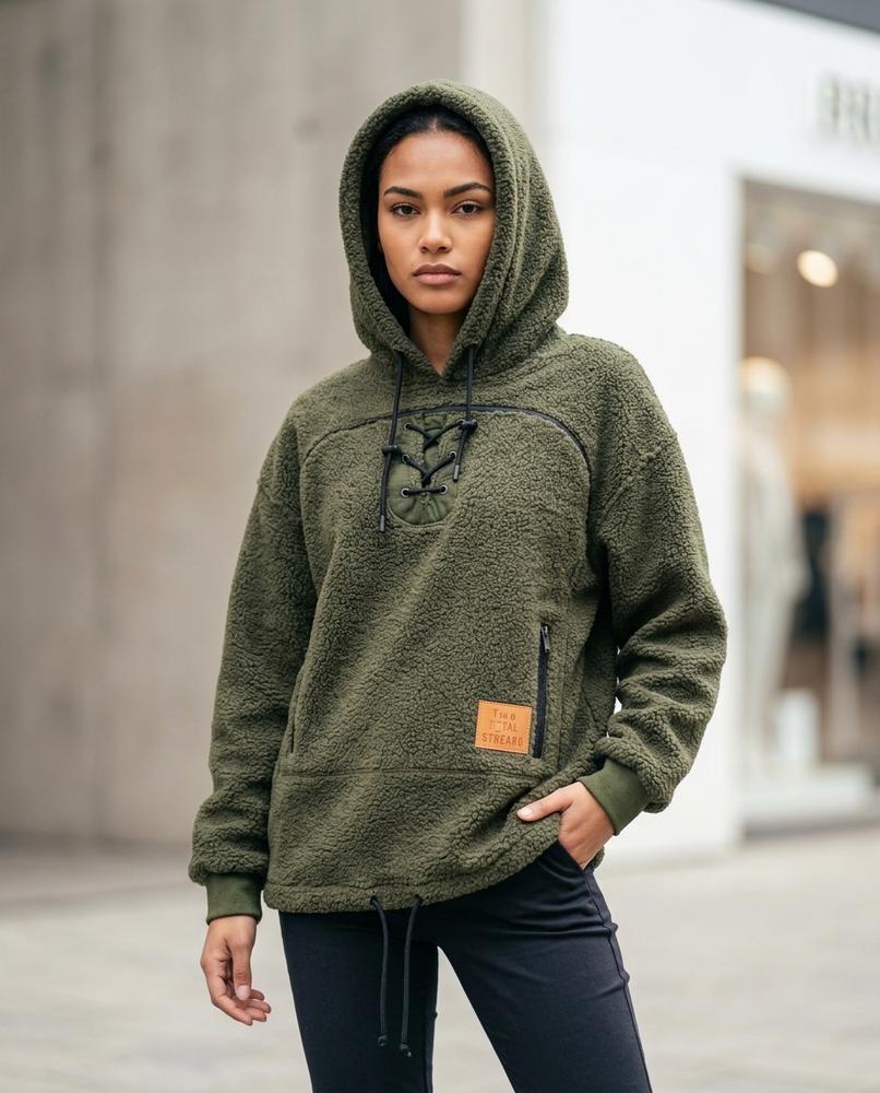 Statement Street - Rosan | Strukturierter Hochgeschlossener Hoodie Unisex