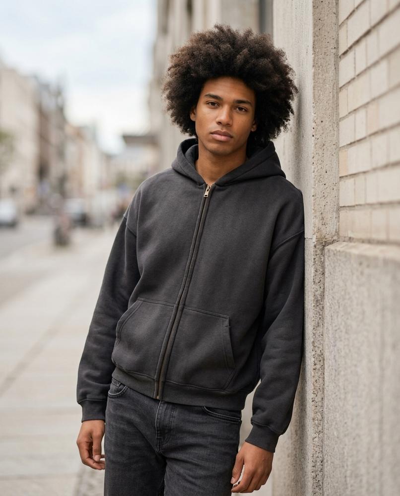 Statement Street - Zasen | Weit geschnitten Gewaschen Hoodie Unisex