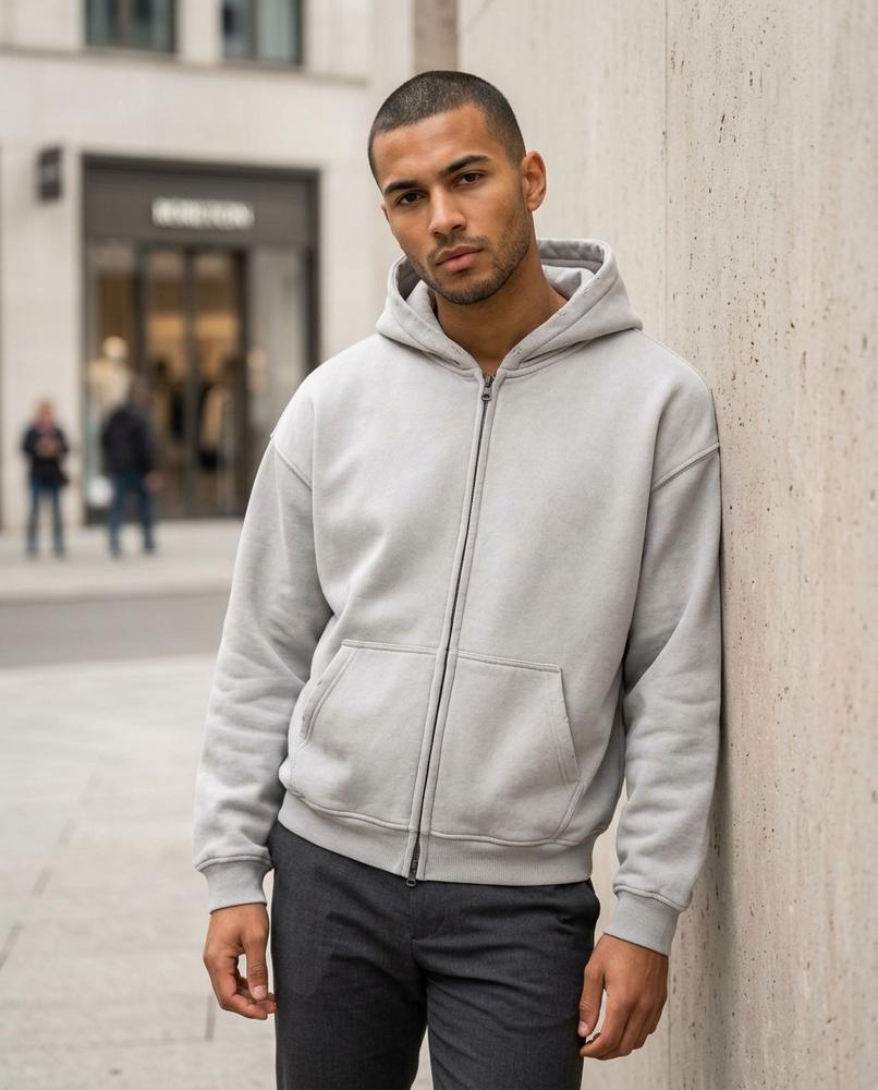 Statement Street - Zasen | Weit geschnitten Gewaschen Hoodie Unisex