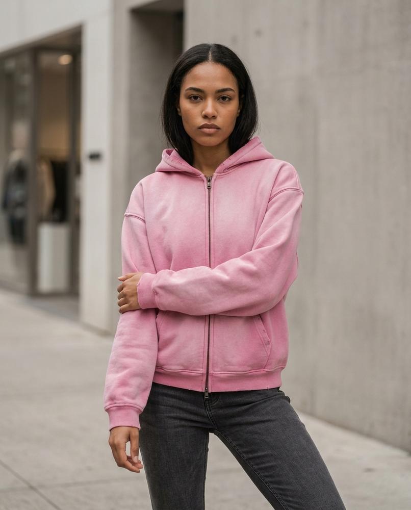 Statement Street - Zasen | Weit geschnitten Gewaschen Hoodie Unisex