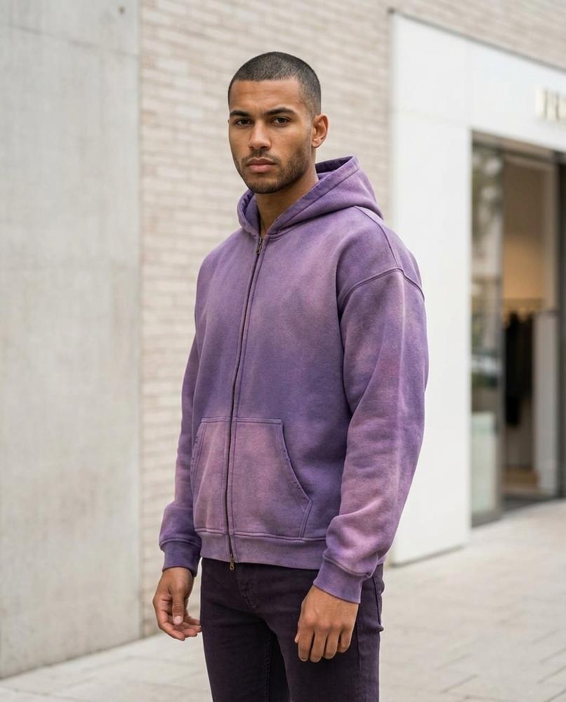 Statement Street - Zasen | Weit geschnitten Gewaschen Hoodie Unisex