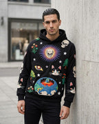 Statement Street - Mizan | Appliziert Weit Geschnitten Hoodie Unisex