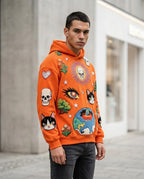 Statement Street - Mizan | Appliziert Weit Geschnitten Hoodie Unisex