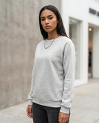 Statement Street - Masil | Unifarben Langärmlig Sweatshirt Damen